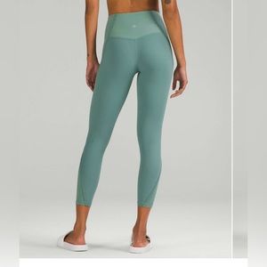 Lululemon Align Ribbed Panel High-Rise Tight 25” Tidewater Teal Size 8